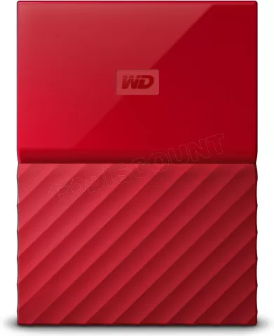 Photo de Disque dur externe Western Digital My Passport Ultra 1000 Go (1 To) USB 3.0 - 2,5" (Rouge) 2017