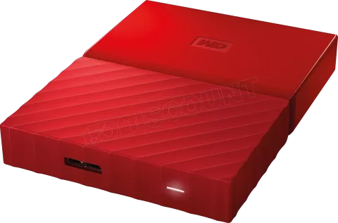 Photo de Disque dur externe Western Digital My Passport Ultra 1000 Go (1 To) USB 3.0 - 2,5" (Rouge) 2017