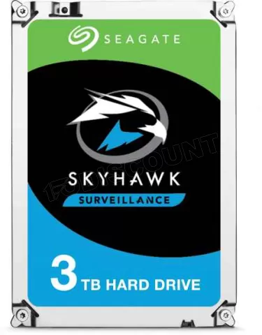 Photo de Disque Dur Seagate Skyhawk 3To  S-ATA 3 - (6 Gb/s) (ST3000VX010)