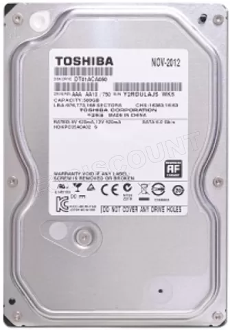 Photo de Disque Dur Toshiba 1 To (1000 Go) S-ATA 3 - (6 Gb/s) (DT01ACA100)