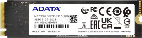 Photo de Disque SSD Adata Legend 710 512Go - M.2 NVMe Type 2280
