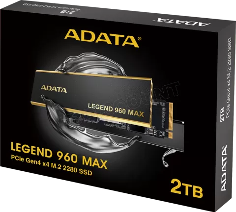 Photo de Disque SSD Adata Legend 960 Max 2To  avec dissipateur - M.2 NVMe Type 2280
