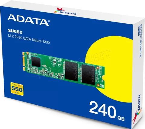 Photo de Disque SSD Adata Ultimate SU650 240Go - S-ATA M.2 2280