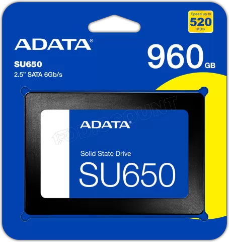 Photo de Disque SSD Adata Ultimate SU650 960Go  - S-ATA 2,5"