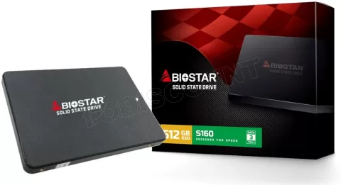 Photo de Disque SSD Biostar S160 512Go - S-ATA 2,5"