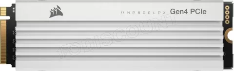 Photo de Disque SSD Corsair MP600 Pro LPX 2To - NVMe M.2 Type 2280 (Blanc)