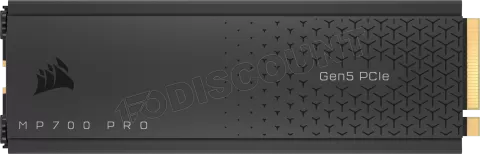 Photo de Disque SSD Corsair MP700 Pro 4To avec dissipateur - NVMe M.2 Type 2280