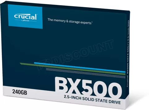 Photo de Disque SSD Crucial BX500 240Go - S-ATA 2,5"