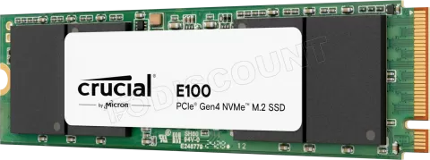 Photo de Disque SSD Crucial E100 2To - M.2 NVMe Type 2280 Version OEM (Tray)
