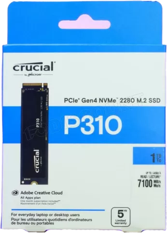 Photo de Disque SSD Crucial P310 1To - M.2 NVMe Type 2280