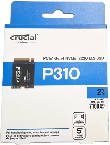 Photo de Disque SSD Crucial P310 2To - M.2 NVMe Type 2230