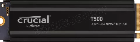 Photo de Disque SSD Crucial T500 4To avec dissipateur - NVMe M.2 Type 2280