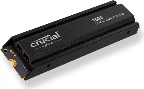 Photo de Disque SSD Crucial T500 4To avec dissipateur - NVMe M.2 Type 2280
