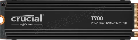 Photo de Disque SSD Crucial T700 1To  avec dissipateur - NVMe M.2 Type 2280