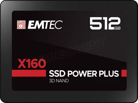 Photo de Disque SSD Emtec X160 Power Plus 512Go - S-ATA 2,5" (Bulk)