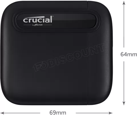 Photo de Disque SSD externe Crucial X6 - 1To  (Noir)