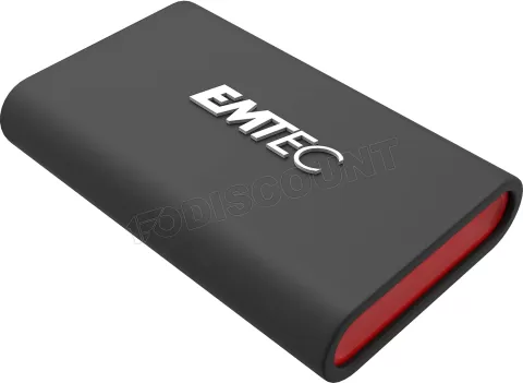 Photo de Disque SSD externe Emtec X210 - 128Go (Noir/Rouge)