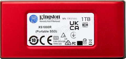 Photo de Disque SSD externe Kingston XS1000 - 1To (Rouge)