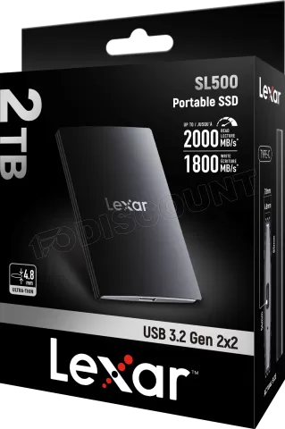 Photo de Disque SSD externe Lexar SL500 - 2To (Noir)