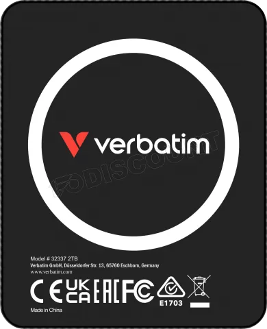 Photo de Disque SSD externe magnétique Verbatim SnapBack Ultra Slim - 2To (Noir)