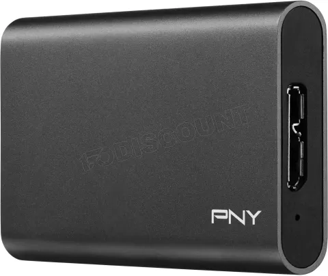 Photo de Disque SSD externe USB 3.1 PNY Elite - 240Go (Noir)