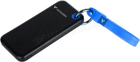 Photo de Disque SSD externe Verbatim Pocket - 128Go (Noir/Bleu)