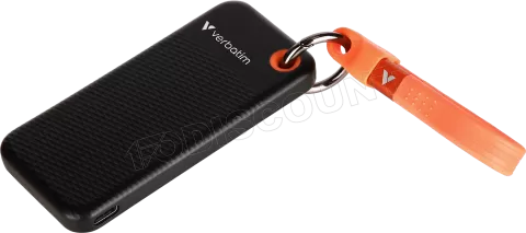 Photo de Disque SSD externe Verbatim Pocket - 1To (Noir/Orange)