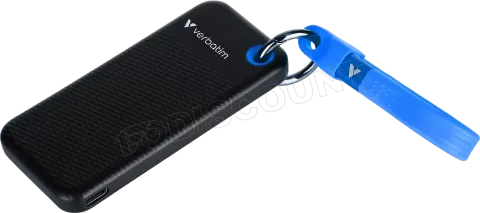 Photo de Disque SSD externe Verbatim Pocket - 512Go (Noir/Bleu)