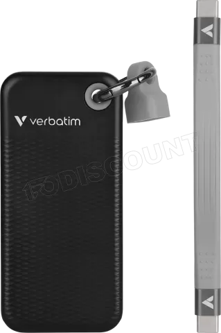 Photo de Disque SSD externe Verbatim Pocket - 512Go (Noir/Gris)