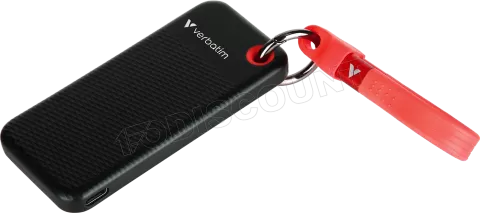 Photo de Disque SSD externe Verbatim Pocket - 512Go (Noir/Rouge)