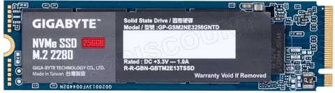 Photo de Disque SSD Gigabyte 256Go - M.2 NVMe Type 2280