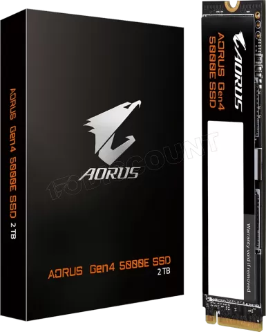 Photo de Disque SSD Gigabyte Aorus Gen4 5000E 2To  - NVMe M.2 Type 2280