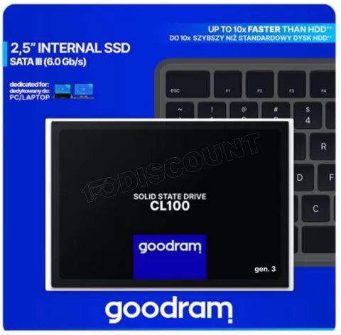 Photo de Disque SSD GoodRam CL100 240Go - S-ATA 2,5"