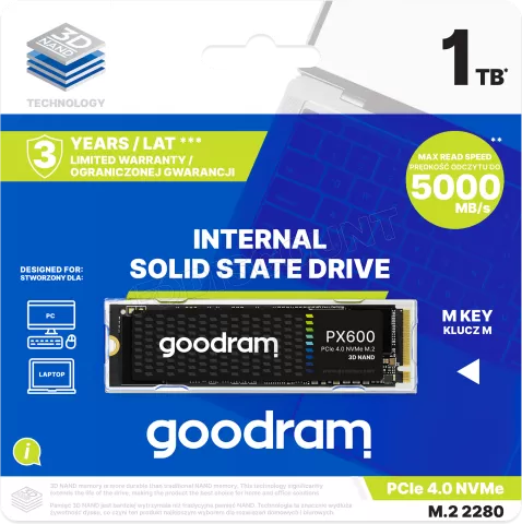 Photo de Disque SSD GoodRam PX600 1To - NVMe PCIe