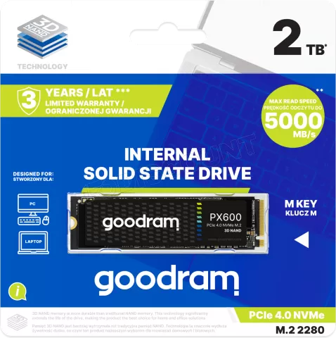 Photo de Disque SSD GoodRam PX600 2To - NVMe PCIe