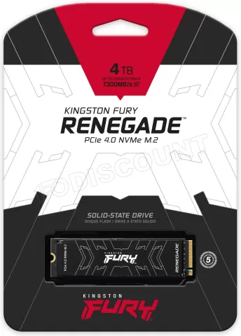 Photo de Disque SSD Kingston Fury Renegade 4To  - NVMe M.2 Type 2280