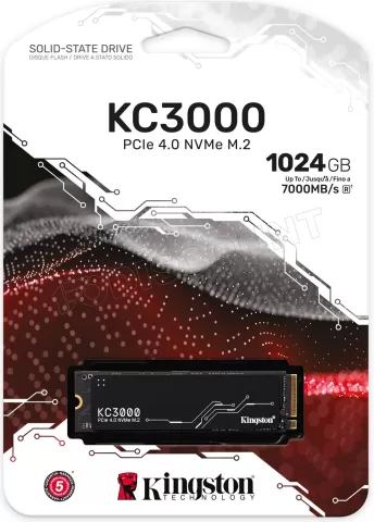 Photo de Disque SSD Kingston KC3000 1To  - NVMe M.2 Type 2280