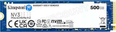 Photo de Disque SSD Kingston NV3 500Go - NVMe M.2 Type 2280