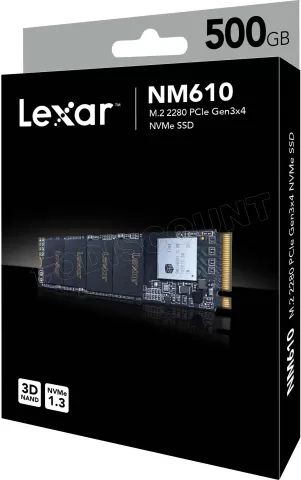 Photo de Disque SSD Lexar NM610 500Go - NVMe M.2 Type 2280