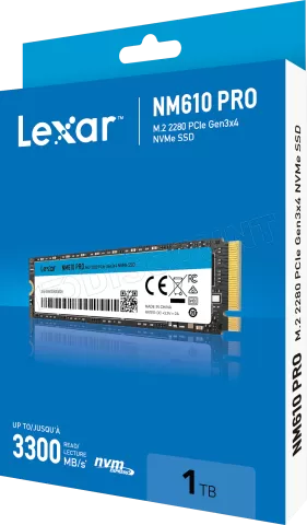 Photo de Disque SSD Lexar NM610 Pro 1To - NVMe M.2 Type 2280
