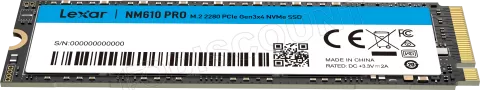 Photo de Disque SSD Lexar NM610 Pro 2To - NVMe M.2 Type 2280