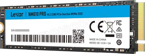 Photo de Disque SSD Lexar NM610 Pro 500Go - NVMe M.2 Type 2280