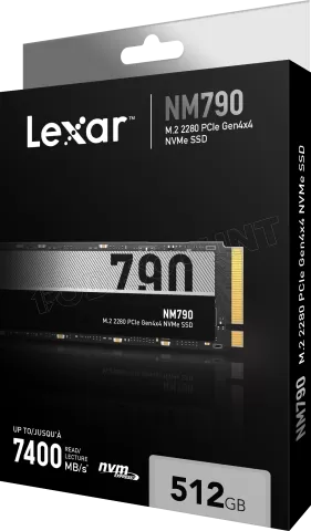 Photo de Disque SSD Lexar NM790 512Go - NVMe M.2 Type 2280