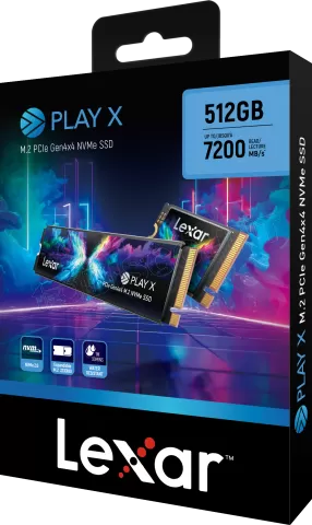 Photo de Disque SSD Lexar Play X 512Go - NVMe M.2 Type 2230 avec adaptateur M.2-2280