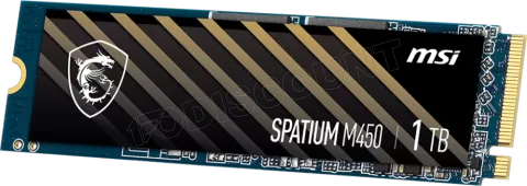 Photo de Disque SSD MSI Spatium M450 1To  - NVMe M.2 Type 2280 (Bulk)