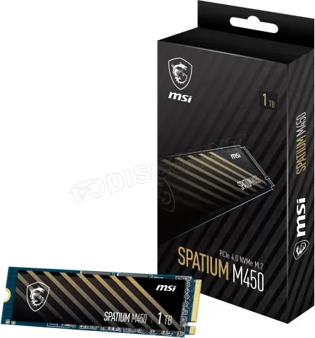 Photo de Disque SSD MSI Spatium M450 V1 500Go - NVMe M.2 Type 2280