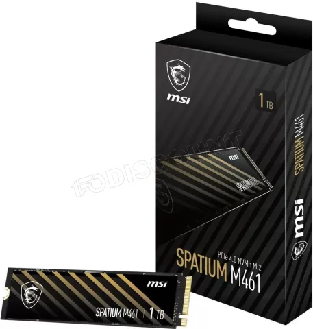 Photo de Disque SSD MSI Spatium M461 1To  - NVMe M.2 Type 2280