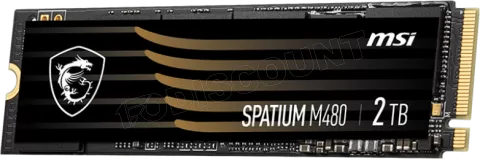 Photo de Disque SSD MSI Spatium M480 2To  - NVMe M.2 Type 2280