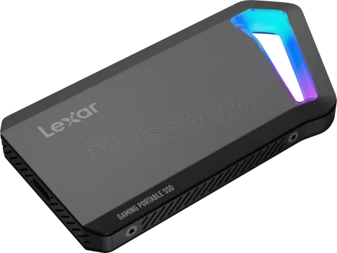 Photo de Disque SSD NVMe externe Lexar SL660 Blaze Gaming RGB - 512Go (Noir)