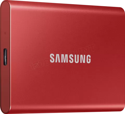 Photo de Disque SSD NVMe externe Samsung T7 - 1To  (Rouge)